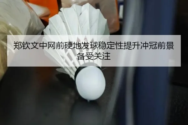 郑钦文中网前硬地发球稳定性提升冲冠前景备受关注